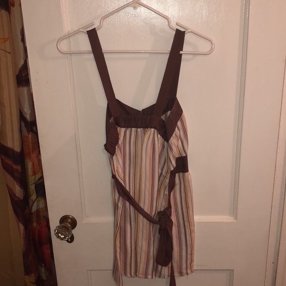 Striped brown dress - Picture 5 of 10